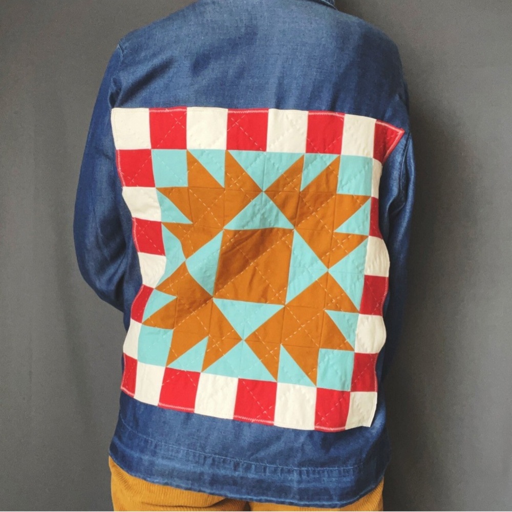 Reworked Oversize Chambray Shirt Jacket